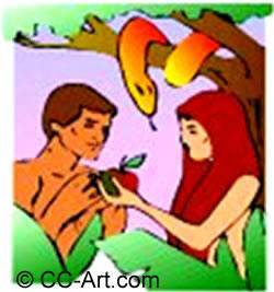 Adam And Eve Eating Apple 